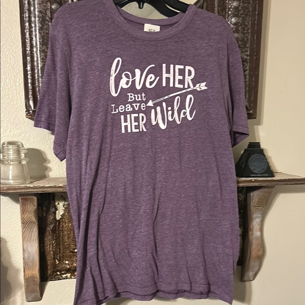 Atx Mafia Purple Relaxed Short Sleeve Tee